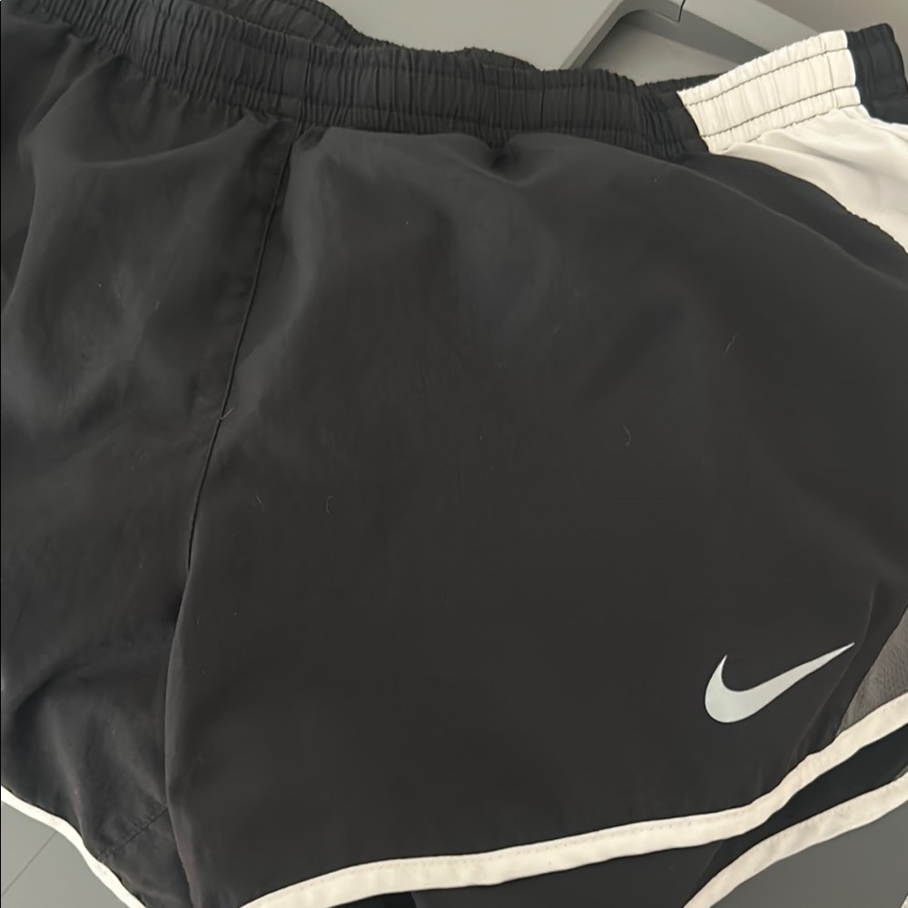 Nike Black and White DriFit Performance Shorts